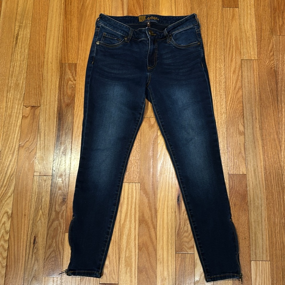 KIT FROM THE KLOTH WOMEN’S ANKLE ZIP BOTTOM SKINNY JEANS, SIZE: 4 CUT: 115129